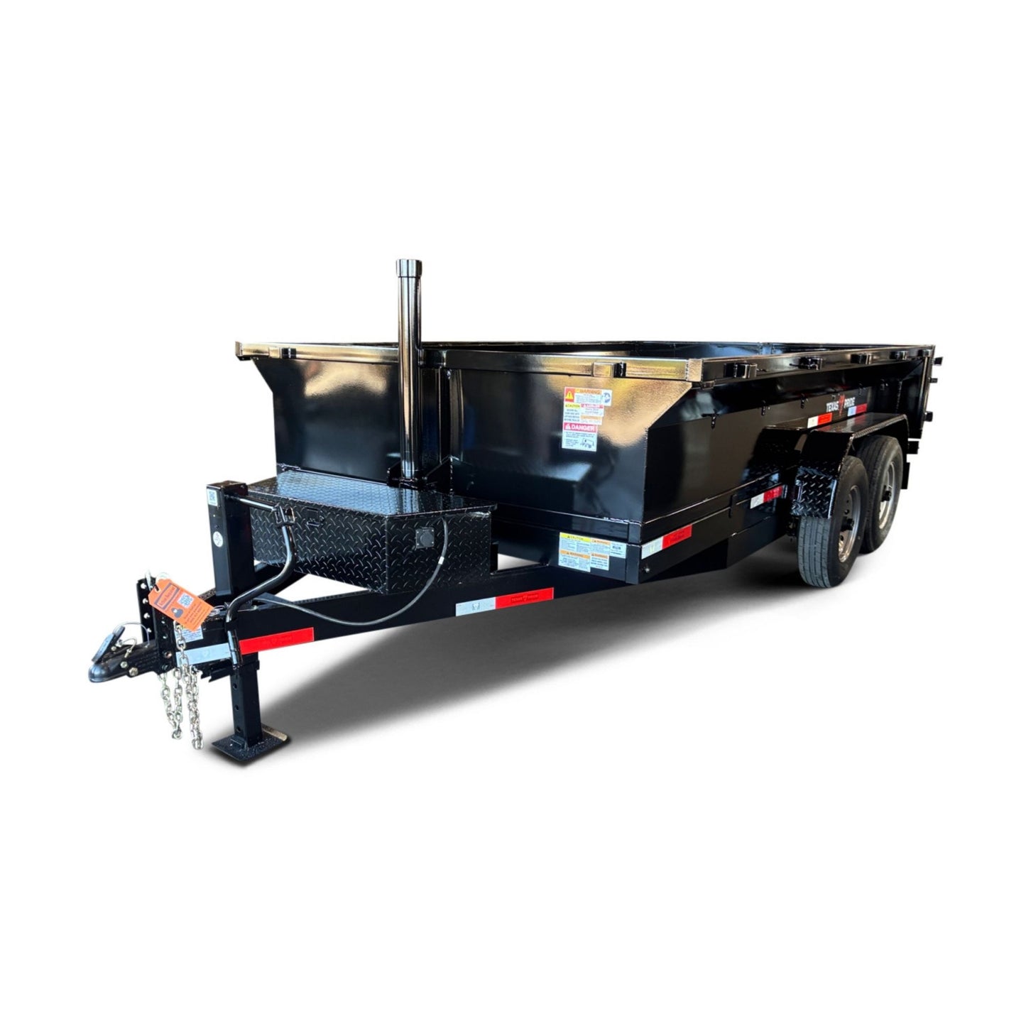 7'x14'x2' - 14K GVWR - Bumper Pull Telescopic Dump Trailer