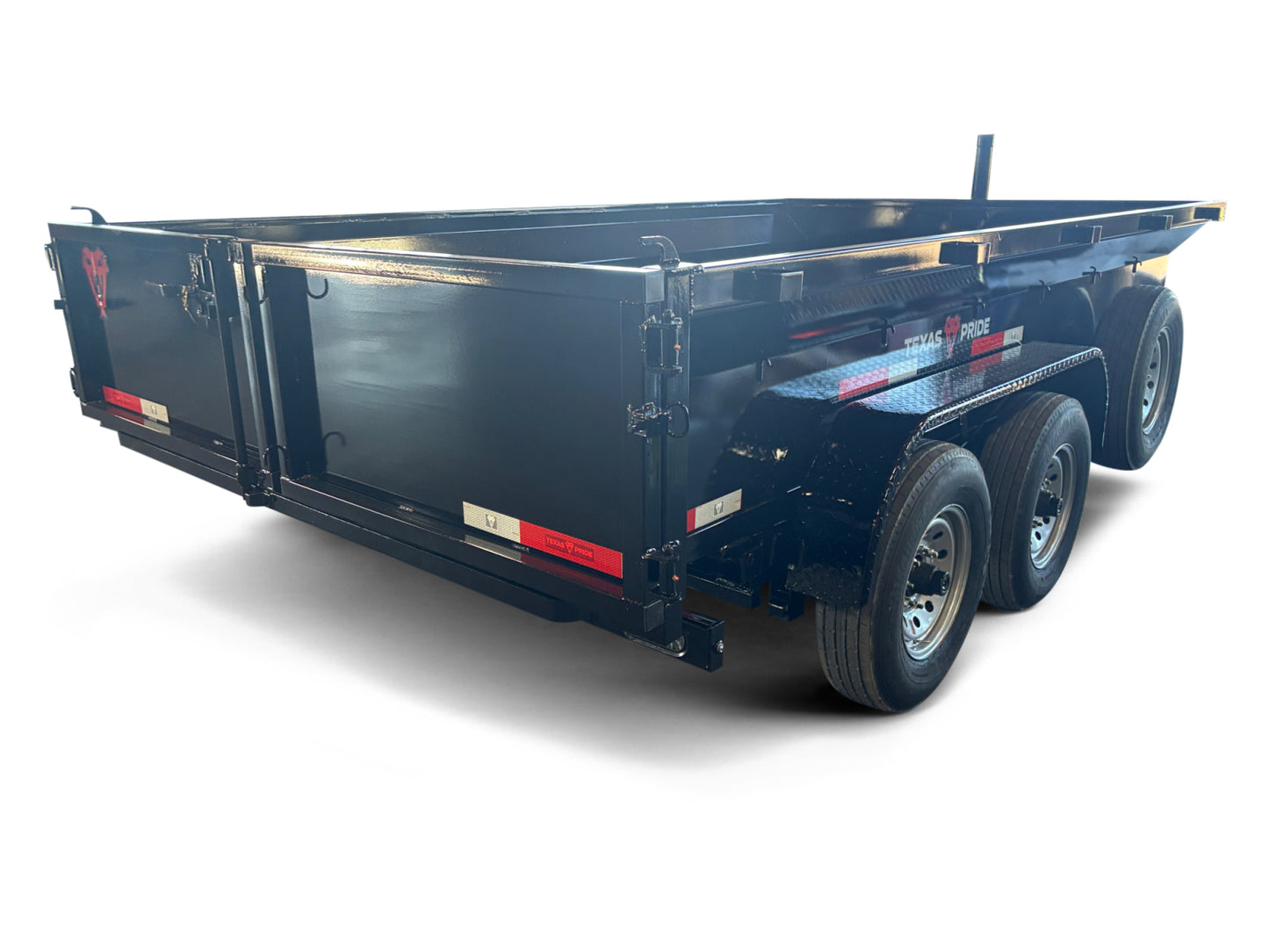 7'x14'x2' - 14K GVWR - Bumper Pull Telescopic Dump Trailer