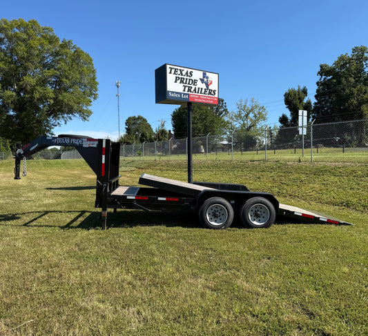 18K GVWR 7'x19' (17'+2') Gooseneck Gravity Tilt Trailer