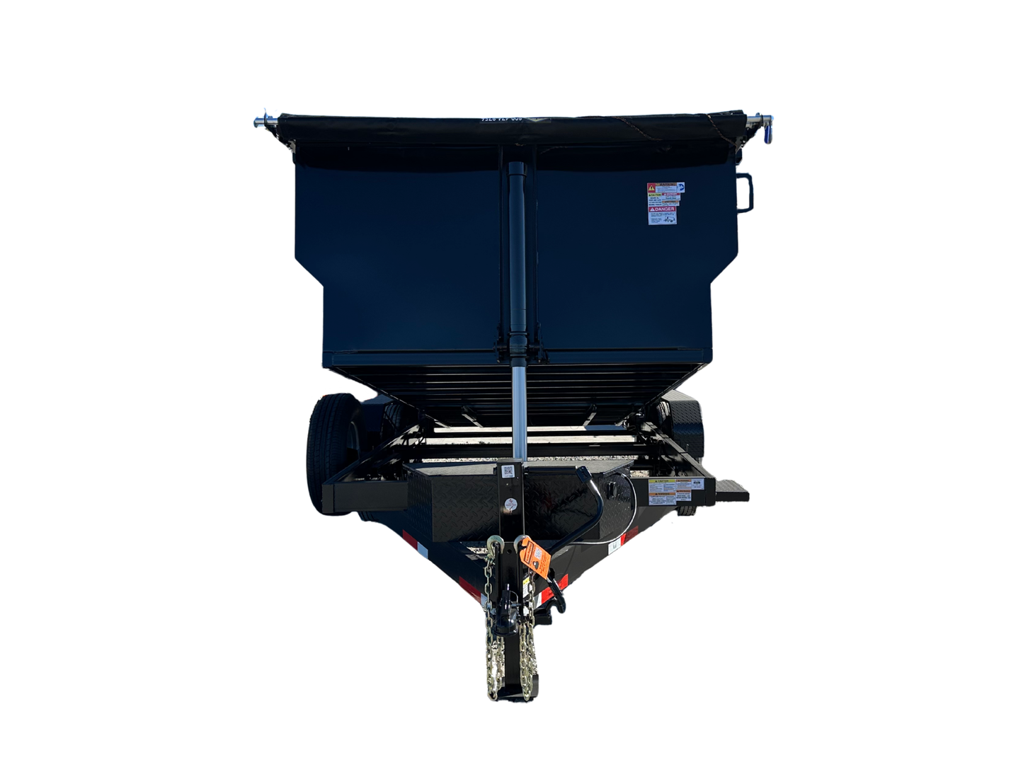 7'x14'x4', 16K GVWR, Bumper Pull, Telescopic Dump Trailer 3 Stage Telescopic Lift Cylinder
48" Flared Side Wall Upgrade