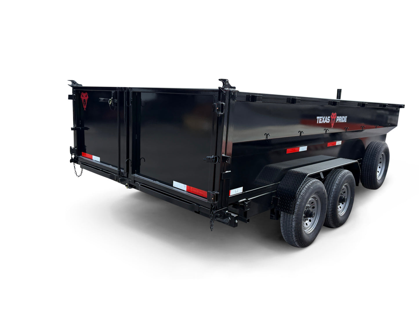 7'x16'x3', 16K GVWR, Bumper Pull, Telescopic Dump Trailer 3 Stage Telescopic Cylinder 36 Flared Side Wall Equipment Ramps