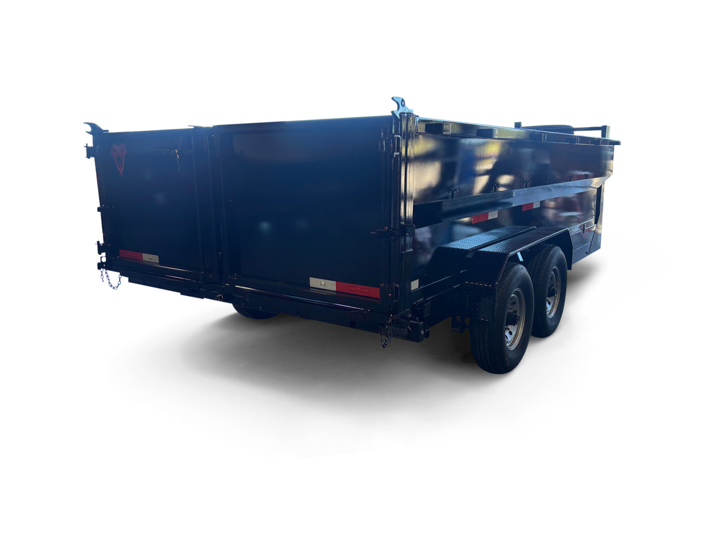 7'x16'x3', 16K GVWR, Gooseneck, Telescopic Dump Trailer 3 Stage Telescopic Lift Cylinder