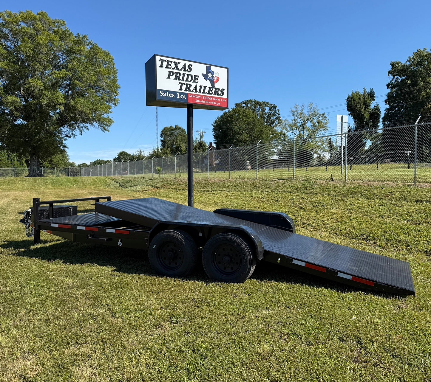 18K GVWR 7'x21' (17'+4') Bumper Pull Gravity Tilt Trailer