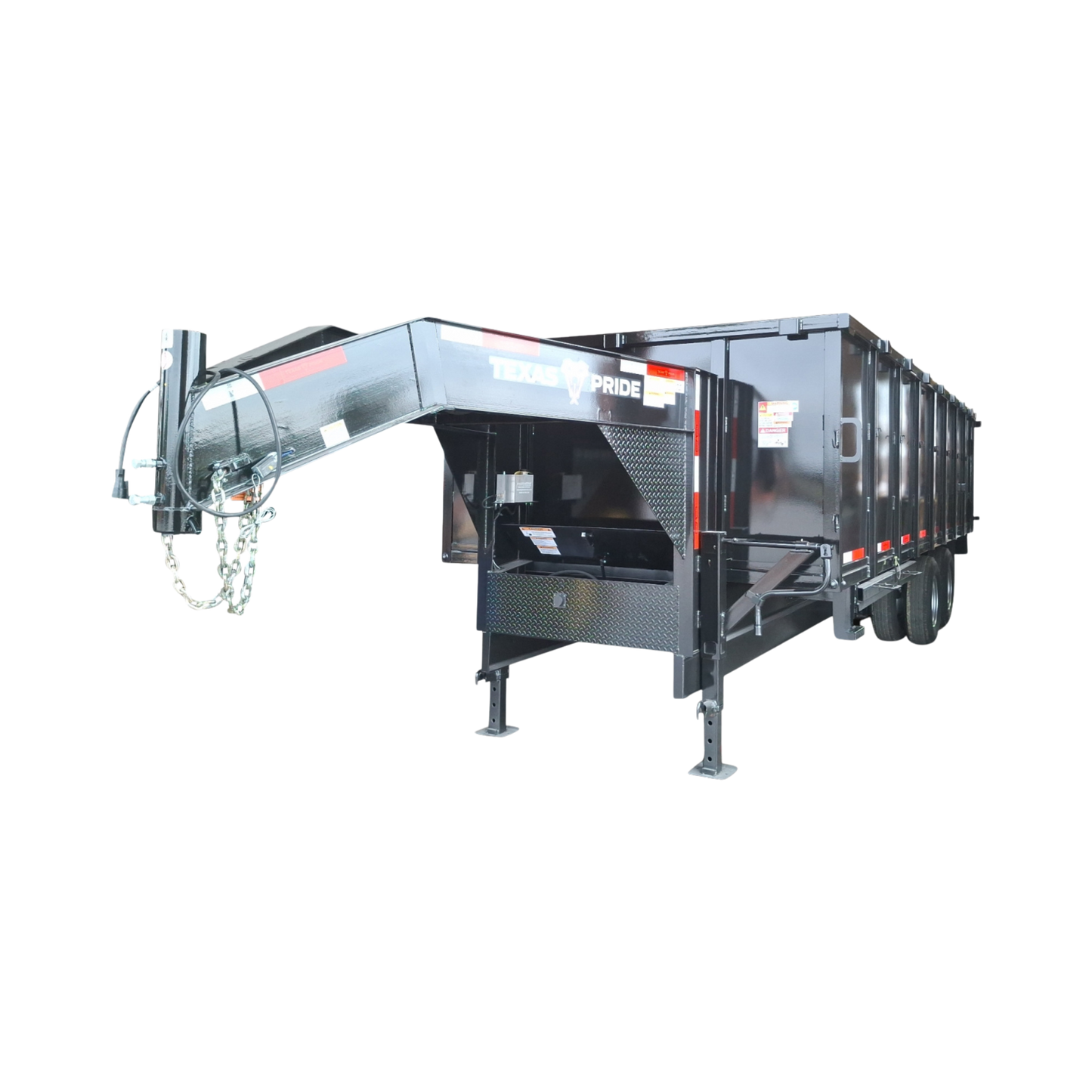 8'x20'x4' - 26K GVWR - Gooseneck Dual Ram Dump Trailer