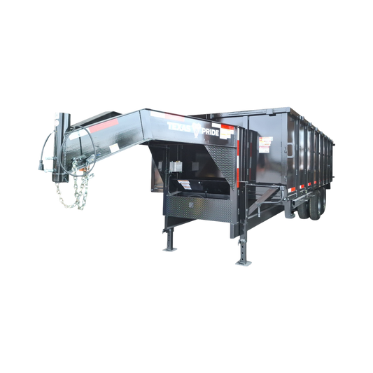 8'x20'x4' - 26K GVWR - Gooseneck Dual Ram Dump Trailer
