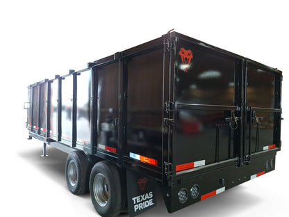 8'x20'x4' - 26K GVWR - Gooseneck Dual Ram Dump Trailer