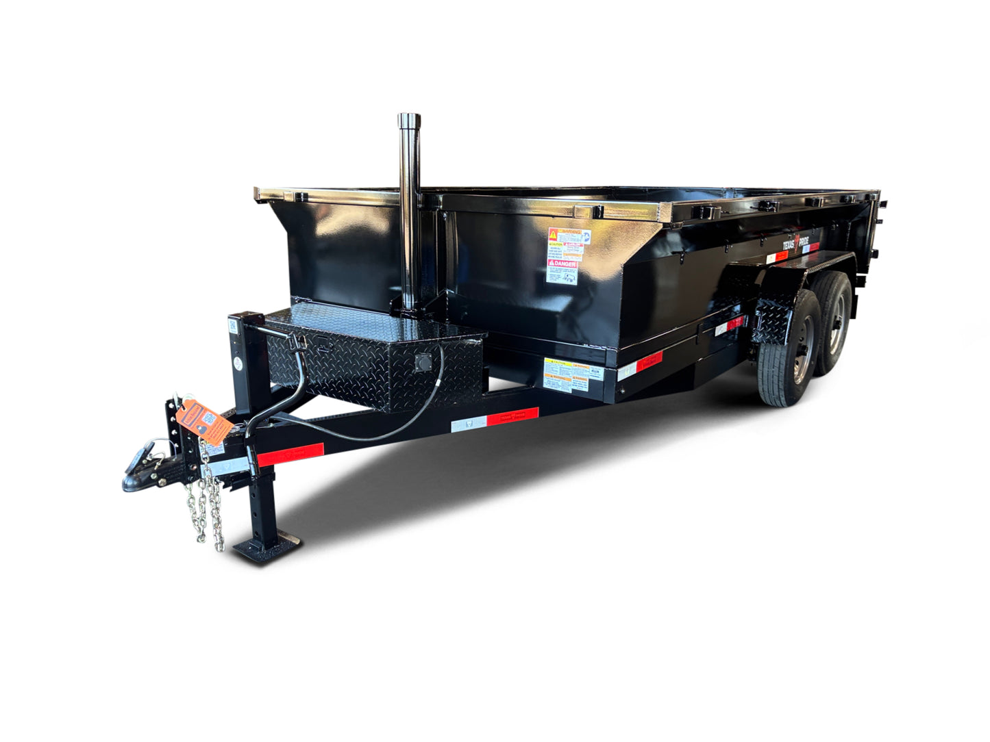 7'x14'x2' - 14K GVWR - Bumper Pull Telescopic Dump Trailer