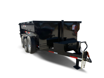 7'x12'x3' - 16K GVWR - Bumper Pull Telescopic Dump Trailer