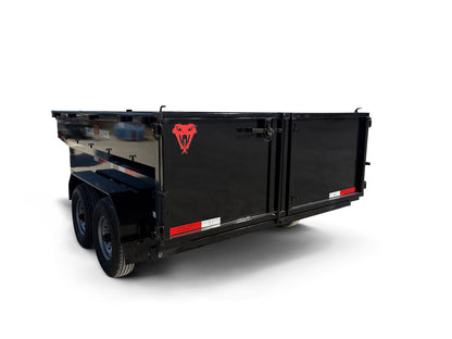 7'x12'x3' - 16K GVWR - Bumper Pull Telescopic Dump Trailer