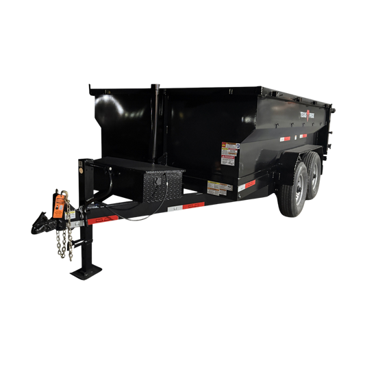 7'x12'x3' - 16K GVWR - Bumper Pull Telescopic Dump Trailer