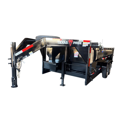 7'x14'x3' - 16K GVWR - Gooseneck Telescopic Dump Trailer