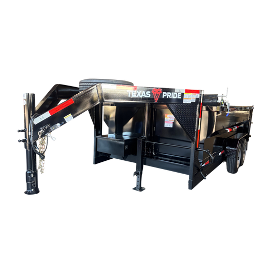 7'x14'x3' - 16K GVWR - Gooseneck Telescopic Dump Trailer