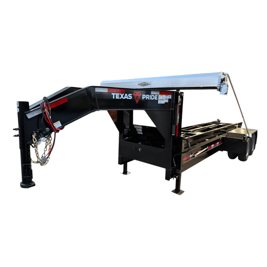 Texas Pride 8'x16', 26K GVWR, Gooseneck Roll-Off Trailer with 36" Industrial Rails