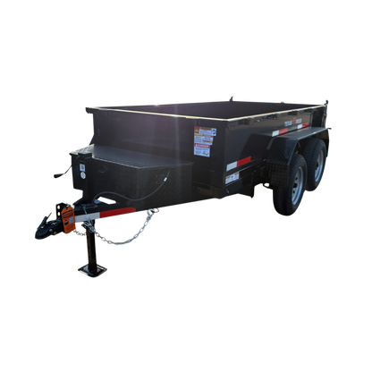 6'x10'x2', 7K GVWR, Bumper Pull, Hydraulic Dump Trailer
