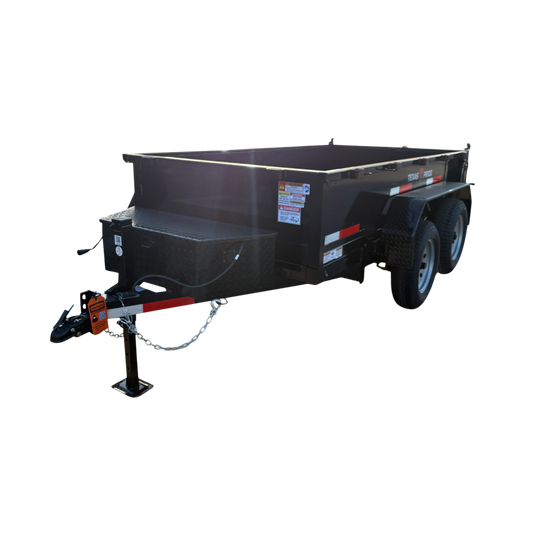 6'x10'x2', 7K GVWR, Bumper Pull, Hydraulic Dump Trailer