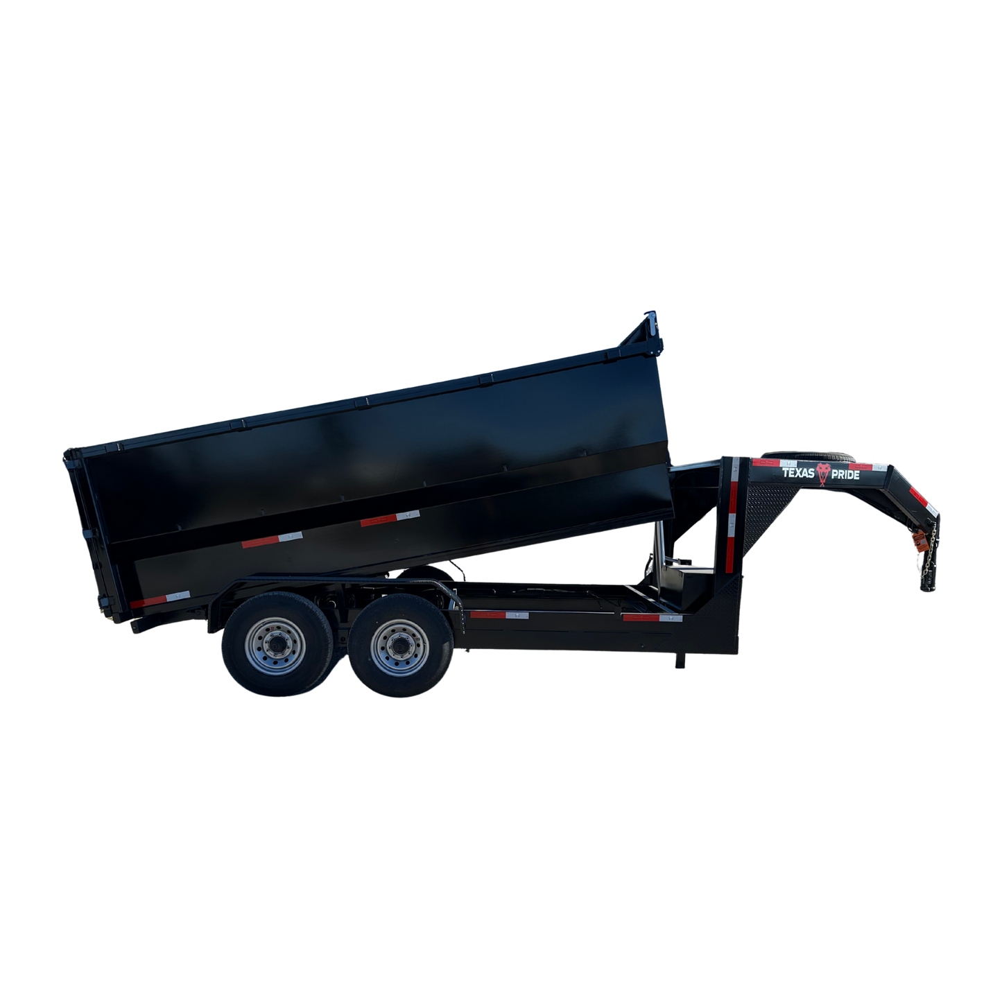 7'x14'x4', 16K GVWR, Gooseneck, Telescopic Dump Trailer