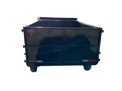 7'x14'x4', 16K GVWR, Gooseneck, Telescopic Dump Trailer 3 Stage Telescopic Lift Cylinder