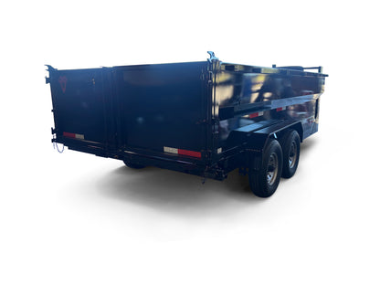 7'x16'x3', 16K GVWR, Gooseneck, Telescopic Dump Trailer  3 Stage Telescopic Lift Cylinder 