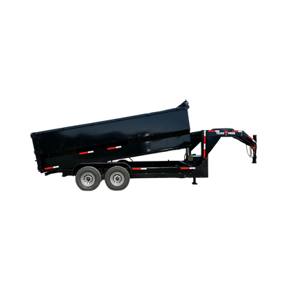 7'x16'x4' - 16K GVWR - Gooseneck Telescopic Dump Trailer