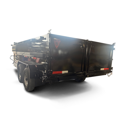 7'x16'x3' - 16K GVWR - Gooseneck Telescopic Dump Trailer