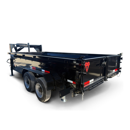 7'x16'x2' - 18K GVWR - Gooseneck Telescopic Dump Trailer