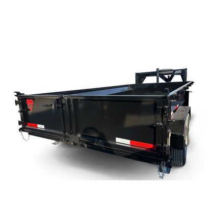 7'x16'x2' - 18K GVWR - Gooseneck Telescopic Dump Trailer