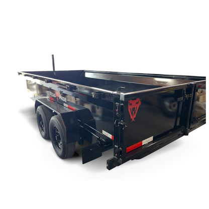 7'x16'x2' - 14K GVWR - Bumper Pull Telescopic Dump Trailer