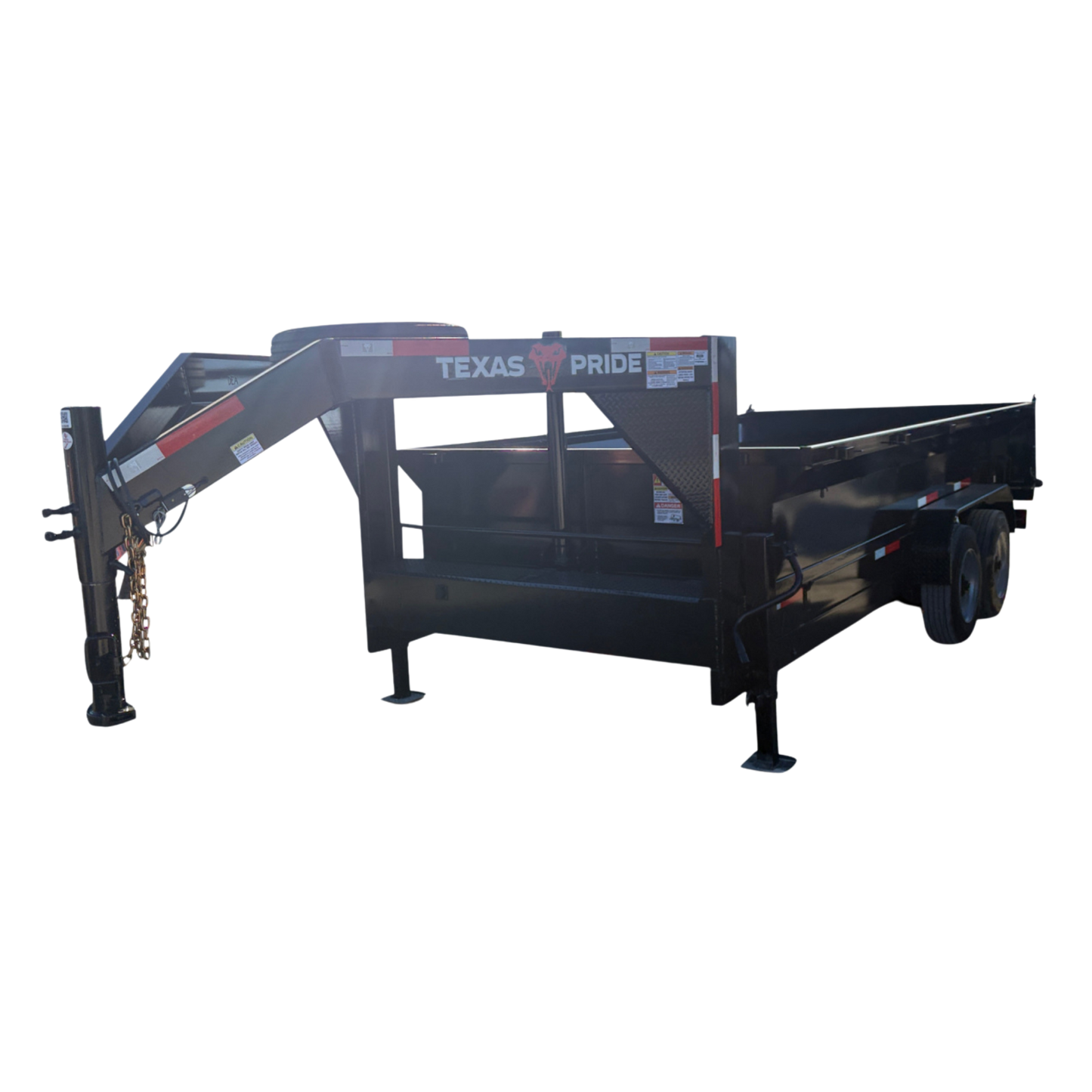 7'x16'x2' - 18K GVWR - Gooseneck Telescopic Dump Trailer